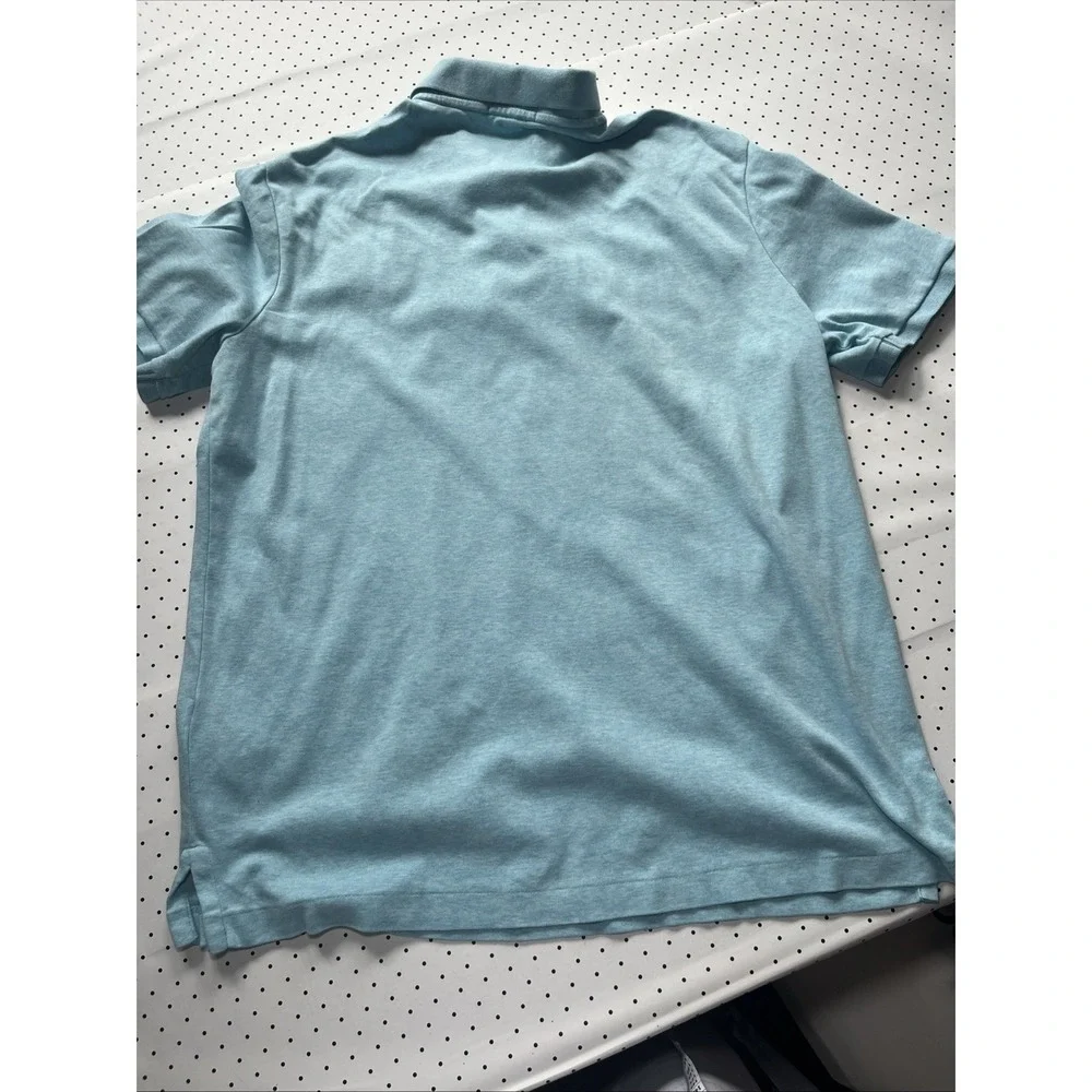 Polo Ralph Lauren Classic Fit Light Aqua Blue Pony Logo Cotton Polo Mens Medium